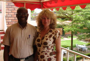 Agnes Dinkelman with Hon. Makuba